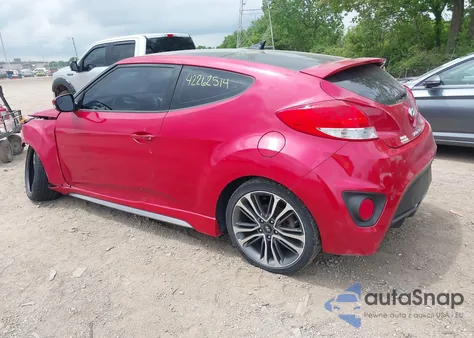 2016 Hyundai Veloster Turbo from USA, damaged, VIN KMHTC6AE7GU253090